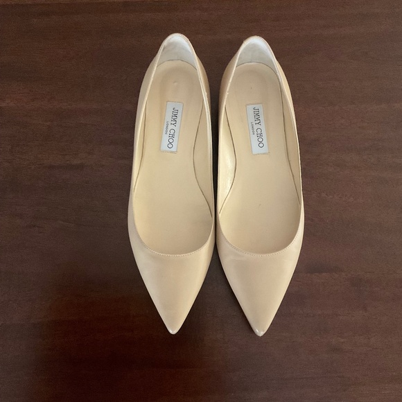 Jimmy Choo women ballet  flats beige size 41 (US 10) - Picture 1 of 7